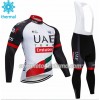 Completo Maglia ML + Pantaloncino con bretelle ML 2018 UAE Team Emirates N001 Winter Invernale Completo Maglia ML + Pantaloncino con bretelle ML 2018 UAE Team Emirates N001 Winter Invernale